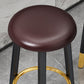 Scandinavian Home Backless Stool Matte Finish Upholstered Bar Stools Clearhalo 'Bar Furniture' 'Bar Stools' 'bar_stools' 'furn' 'furn_bar_stools' 'Furniture' 'furniture_bar_stools' 'Kitchen & Dining Furniture' 4976904