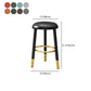 Scandinavian Home Backless Stool Matte Finish Upholstered Bar Stools Clearhalo 'Bar Furniture' 'Bar Stools' 'bar_stools' 'furn' 'furn_bar_stools' 'Furniture' 'furniture_bar_stools' 'Kitchen & Dining Furniture' 4976919