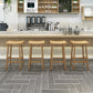 Modern Armless Backless Counter Stool Wood Kitchen Bar Stool with Seat and Pedal Clearhalo 'Bar Furniture' 'Bar Stools' 'bar_stools' 'furn' 'furn_bar_stools' 'Furniture' 'furniture_bar_stools' 'Kitchen & Dining Furniture' 4976927