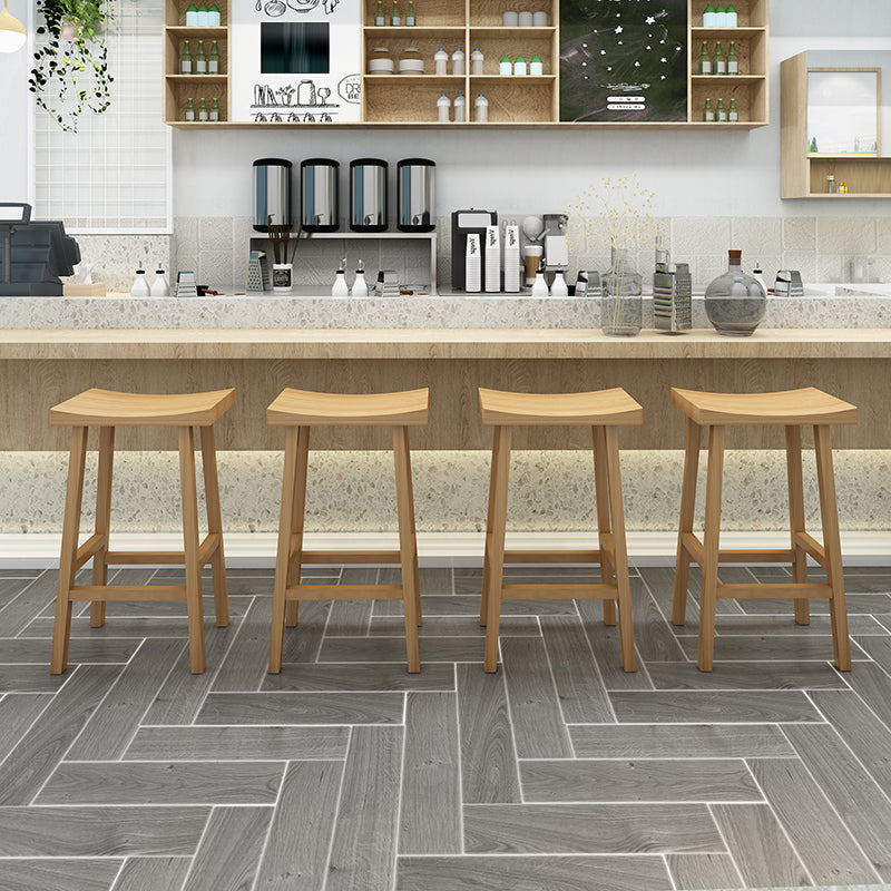Modern Armless Backless Counter Stool Wood Kitchen Bar Stool with Seat and Pedal Clearhalo 'Bar Furniture' 'Bar Stools' 'bar_stools' 'furn' 'furn_bar_stools' 'Furniture' 'furniture_bar_stools' 'Kitchen & Dining Furniture' 4976927