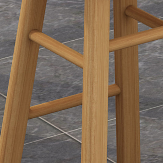 Modern Armless Backless Counter Stool Wood Kitchen Bar Stool with Seat and Pedal Clearhalo 'Bar Furniture' 'Bar Stools' 'bar_stools' 'furn' 'furn_bar_stools' 'Furniture' 'furniture_bar_stools' 'Kitchen & Dining Furniture' 4976931