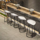 Modern Milk Tea Shop Low Back Stool Matte Finish Plastic Barstool Clearhalo 'Bar Furniture' 'Bar Stools' 'bar_stools' 'Furniture' 'furniture_bar_stools' 'Kitchen & Dining Furniture' 4976944