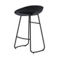 Modern Milk Tea Shop Low Back Stool Matte Finish Plastic Barstool Clearhalo 'Bar Furniture' 'Bar Stools' 'bar_stools' 'Furniture' 'furniture_bar_stools' 'Kitchen & Dining Furniture' 4976946