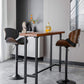 Contemporary Style Bar-stool Adjustable Leather Counter Bar Stool with Metal Legs Clearhalo 'Bar Furniture' 'Bar Stools' 'bar_stools' 'furn' 'furn_bar_stools' 'Furniture' 'furniture_bar_stools' 'Kitchen & Dining Furniture' 4976960