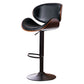 Contemporary Style Bar-stool Adjustable Leather Counter Bar Stool with Metal Legs Clearhalo 'Bar Furniture' 'Bar Stools' 'bar_stools' 'furn' 'furn_bar_stools' 'Furniture' 'furniture_bar_stools' 'Kitchen & Dining Furniture' 4976966
