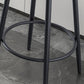 Modern Armless Backrest Counter Stool Iron Kitchen Bar Stool with Pedal and Cushion Clearhalo 'Bar Furniture' 'Bar Stools' 'bar_stools' 'furn' 'furn_bar_stools' 'Furniture' 'furniture_bar_stools' 'Kitchen & Dining Furniture' 4976989