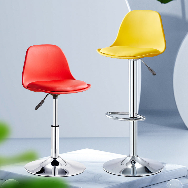 Contemporary Style Bar Stool Liftable Counter Bar Stool with Metal Legs Clearhalo 'Bar Furniture' 'Bar Stools' 'bar_stools' 'furn' 'furn_bar_stools' 'Furniture' 'furniture_bar_stools' 'Kitchen & Dining Furniture' 4977027