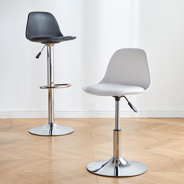 Contemporary Style Bar Stool Liftable Counter Bar Stool with Metal Legs Clearhalo 'Bar Furniture' 'Bar Stools' 'bar_stools' 'furn' 'furn_bar_stools' 'Furniture' 'furniture_bar_stools' 'Kitchen & Dining Furniture' 4977029