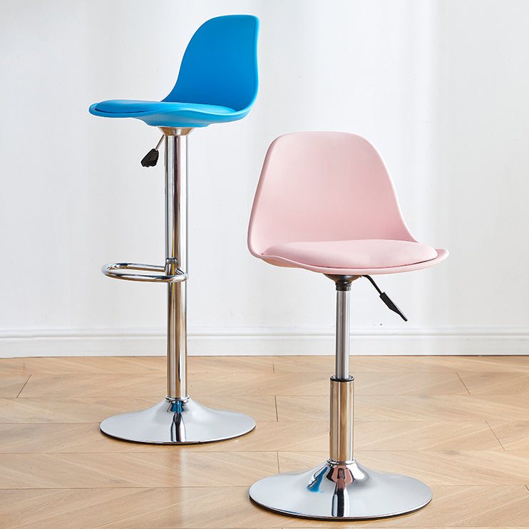 Contemporary Style Bar Stool Liftable Counter Bar Stool with Metal Legs Clearhalo 'Bar Furniture' 'Bar Stools' 'bar_stools' 'furn' 'furn_bar_stools' 'Furniture' 'furniture_bar_stools' 'Kitchen & Dining Furniture' 4977031