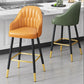 Scandinavian Home Armed Stool Matte Finish Upholstered Bar Stools Clearhalo 'Bar Furniture' 'Bar Stools' 'bar_stools' 'furn' 'furn_bar_stools' 'Furniture' 'furniture_bar_stools' 'Kitchen & Dining Furniture' 4977088