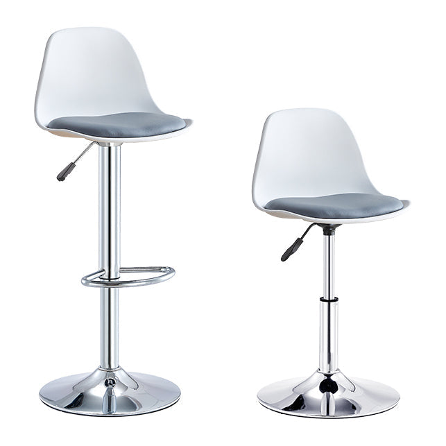 Contemporary Bar-stool Liftable Counter Bar Stool with Metal Legs Clearhalo 'Bar Furniture' 'Bar Stools' 'bar_stools' 'Furniture' 'furniture_bar_stools' 'Kitchen & Dining Furniture' 4977111