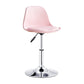 Contemporary Bar-stool Liftable Counter Bar Stool with Metal Legs Pink 1 Piece Short Stool(14"H) Clearhalo 'Bar Furniture' 'Bar Stools' 'bar_stools' 'Furniture' 'furniture_bar_stools' 'Kitchen & Dining Furniture' 4977120