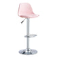 Contemporary Bar-stool Liftable Counter Bar Stool with Metal Legs Pink 1 Piece Counter Stool (23.5"H) Clearhalo 'Bar Furniture' 'Bar Stools' 'bar_stools' 'Furniture' 'furniture_bar_stools' 'Kitchen & Dining Furniture' 4977122