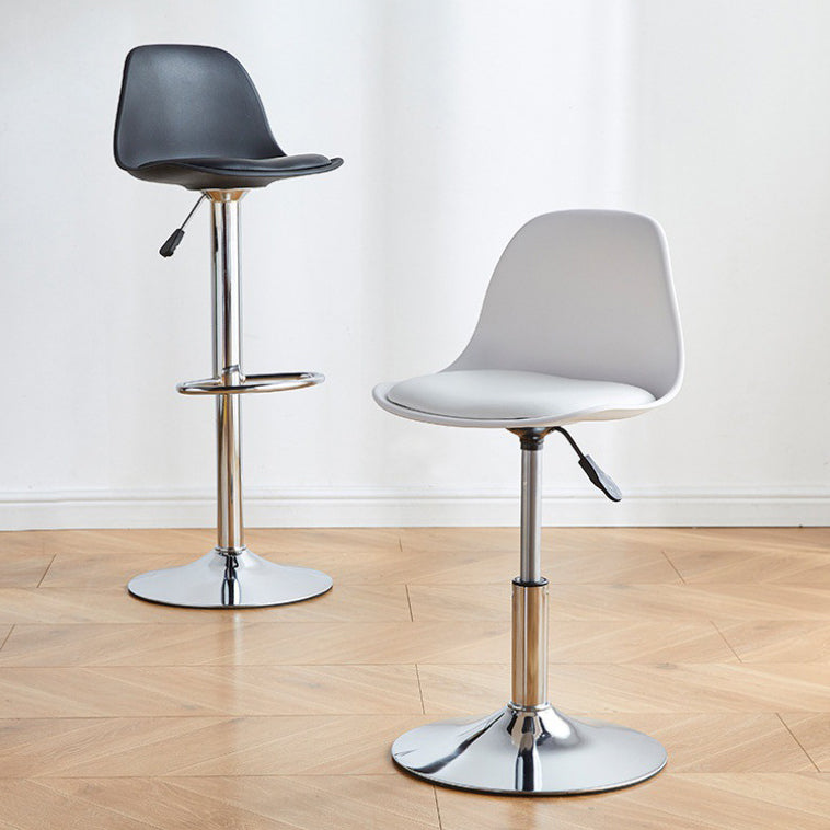 Contemporary Bar-stool Liftable Counter Bar Stool with Metal Legs Clearhalo 'Bar Furniture' 'Bar Stools' 'bar_stools' 'Furniture' 'furniture_bar_stools' 'Kitchen & Dining Furniture' 4977123