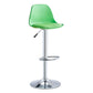 Contemporary Bar-stool Liftable Counter Bar Stool with Metal Legs Green 1 Piece Counter Stool (23.5"H) Clearhalo 'Bar Furniture' 'Bar Stools' 'bar_stools' 'Furniture' 'furniture_bar_stools' 'Kitchen & Dining Furniture' 4977131