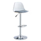 Contemporary Liftable Bar-stool Plastic Counter Bar Stool with Metal Legs Gray-White 1 Piece Counter Stool (23.5"H) Clearhalo 'Bar Furniture' 'Bar Stools' 'bar_stools' 'furn' 'furn_bar_stools' 'Furniture' 'furniture_bar_stools' 'Kitchen & Dining Furniture' 4977146