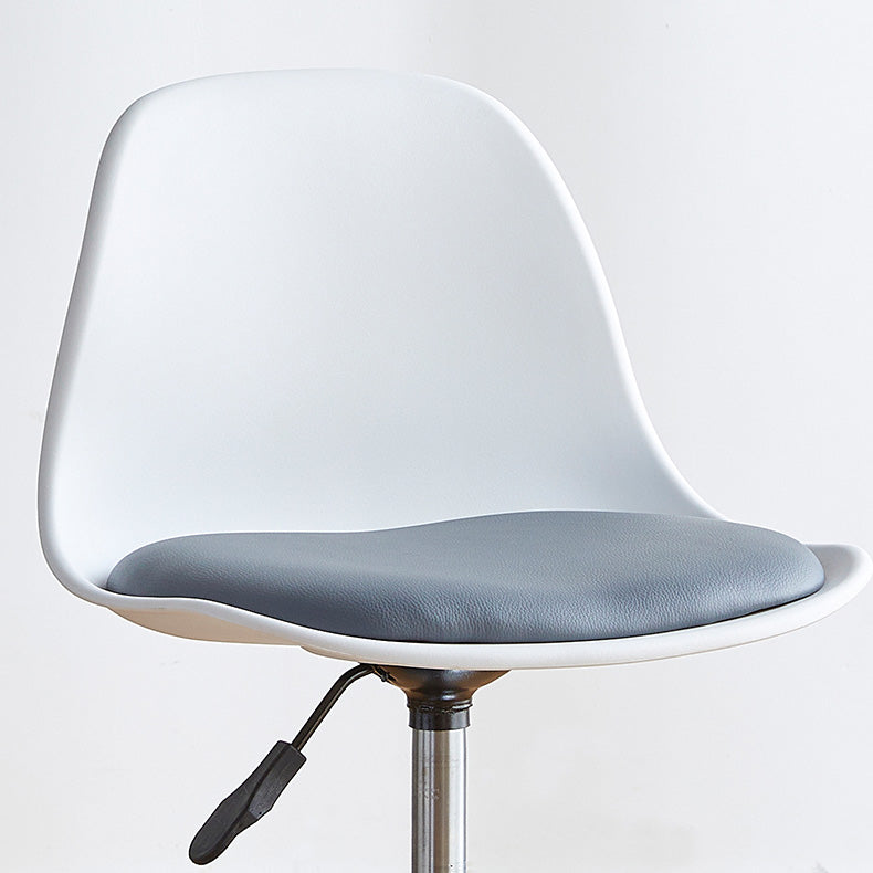 Contemporary Liftable Bar-stool Plastic Counter Bar Stool with Metal Legs Clearhalo 'Bar Furniture' 'Bar Stools' 'bar_stools' 'furn' 'furn_bar_stools' 'Furniture' 'furniture_bar_stools' 'Kitchen & Dining Furniture' 4977147