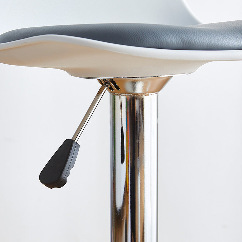 Contemporary Liftable Bar-stool Plastic Counter Bar Stool with Metal Legs Clearhalo 'Bar Furniture' 'Bar Stools' 'bar_stools' 'furn' 'furn_bar_stools' 'Furniture' 'furniture_bar_stools' 'Kitchen & Dining Furniture' 4977148