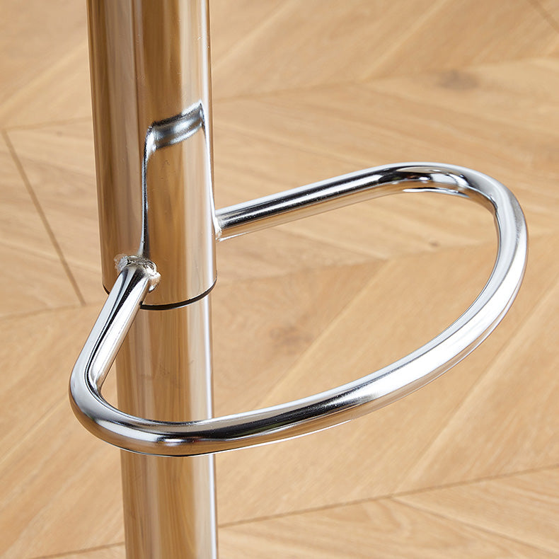Contemporary Liftable Bar-stool Plastic Counter Bar Stool with Metal Legs Clearhalo 'Bar Furniture' 'Bar Stools' 'bar_stools' 'furn' 'furn_bar_stools' 'Furniture' 'furniture_bar_stools' 'Kitchen & Dining Furniture' 4977150