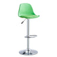 Contemporary Liftable Bar-stool Plastic Counter Bar Stool with Metal Legs Green 1 Piece Counter Stool (23.5"H) Clearhalo 'Bar Furniture' 'Bar Stools' 'bar_stools' 'furn' 'furn_bar_stools' 'Furniture' 'furniture_bar_stools' 'Kitchen & Dining Furniture' 4977153