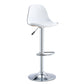 Contemporary Liftable Bar-stool Plastic Counter Bar Stool with Metal Legs White 1 Piece Counter Stool (23.5"H) Clearhalo 'Bar Furniture' 'Bar Stools' 'bar_stools' 'furn' 'furn_bar_stools' 'Furniture' 'furniture_bar_stools' 'Kitchen & Dining Furniture' 4977159