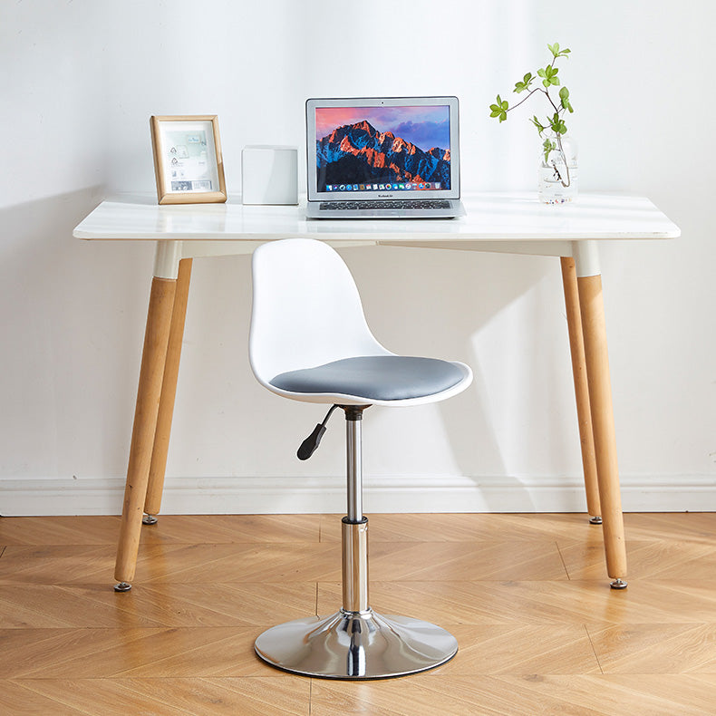 Contemporary Liftable Bar-stool Plastic Counter Bar Stool with Metal Legs Clearhalo 'Bar Furniture' 'Bar Stools' 'bar_stools' 'furn' 'furn_bar_stools' 'Furniture' 'furniture_bar_stools' 'Kitchen & Dining Furniture' 4977160