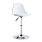 Contemporary Liftable Bar-stool Plastic Counter Bar Stool with Metal Legs White 1 Piece Short Stool(14"H) Clearhalo 'Bar Furniture' 'Bar Stools' 'bar_stools' 'furn' 'furn_bar_stools' 'Furniture' 'furniture_bar_stools' 'Kitchen & Dining Furniture' 4977162