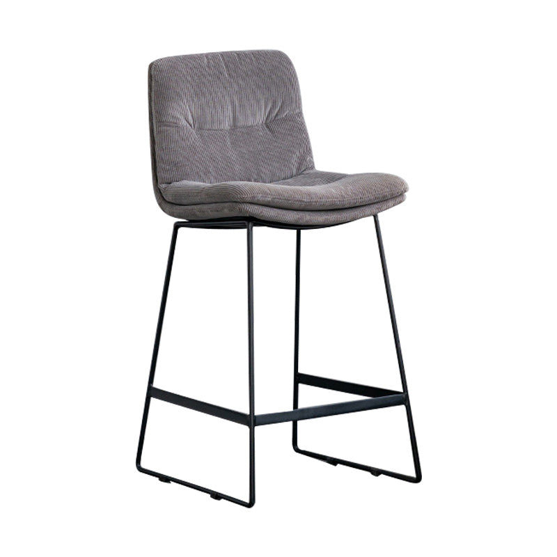 Scandinavian Armless Beauty Salon Stool Matte Finish Upholstered Bar Stools Clearhalo 'Bar Furniture' 'Bar Stools' 'bar_stools' 'furn' 'furn_bar_stools' 'Furniture' 'furniture_bar_stools' 'Kitchen & Dining Furniture' 4977179