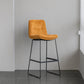 Scandinavian Armless Beauty Salon Stool Matte Finish Upholstered Bar Stools Ginger 1 Piece Bar Stool(30"H) Clearhalo 'Bar Furniture' 'Bar Stools' 'bar_stools' 'furn' 'furn_bar_stools' 'Furniture' 'furniture_bar_stools' 'Kitchen & Dining Furniture' 4977182