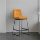 Scandinavian Armless Beauty Salon Stool Matte Finish Upholstered Bar Stools Ginger 1 Piece Counter Stool(26"H) Clearhalo 'Bar Furniture' 'Bar Stools' 'bar_stools' 'furn' 'furn_bar_stools' 'Furniture' 'furniture_bar_stools' 'Kitchen & Dining Furniture' 4977186