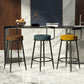 Modern Armless Backrest Counter Stool Iron Cashier Bar Stool with Cushion and Pedal Clearhalo 'Bar Furniture' 'Bar Stools' 'bar_stools' 'furn' 'furn_bar_stools' 'Furniture' 'furniture_bar_stools' 'Kitchen & Dining Furniture' 4977211