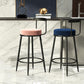 Modern Armless Backrest Counter Stool Iron Cashier Bar Stool with Cushion and Pedal Clearhalo 'Bar Furniture' 'Bar Stools' 'bar_stools' 'furn' 'furn_bar_stools' 'Furniture' 'furniture_bar_stools' 'Kitchen & Dining Furniture' 4977229