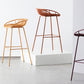 Modern Armless Backrest Counter Stool Iron Cashier Bar Stool with Seat and Pedal Clearhalo 'Bar Furniture' 'Bar Stools' 'bar_stools' 'furn' 'furn_bar_stools' 'Furniture' 'furniture_bar_stools' 'Kitchen & Dining Furniture' 4977463