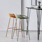 Modern Armless Backrest Counter Stool Iron Cashier Bar Stool with Seat and Pedal Clearhalo 'Bar Furniture' 'Bar Stools' 'bar_stools' 'furn' 'furn_bar_stools' 'Furniture' 'furniture_bar_stools' 'Kitchen & Dining Furniture' 4977470