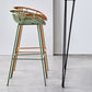 Modern Armless Backrest Counter Stool Iron Cashier Bar Stool with Seat and Pedal Clearhalo 'Bar Furniture' 'Bar Stools' 'bar_stools' 'furn' 'furn_bar_stools' 'Furniture' 'furniture_bar_stools' 'Kitchen & Dining Furniture' 4977478