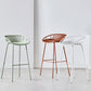 Modern Armless Backrest Counter Stool Iron Cashier Bar Stool with Seat and Pedal Clearhalo 'Bar Furniture' 'Bar Stools' 'bar_stools' 'furn' 'furn_bar_stools' 'Furniture' 'furniture_bar_stools' 'Kitchen & Dining Furniture' 4977480