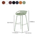 Modern Armless Backrest Counter Stool Iron Cashier Bar Stool with Seat and Pedal Clearhalo 'Bar Furniture' 'Bar Stools' 'bar_stools' 'furn' 'furn_bar_stools' 'Furniture' 'furniture_bar_stools' 'Kitchen & Dining Furniture' 4977482