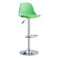 Contemporary Style Liftable Bar-stool Plastic Counter Bar Stool with Metal Legs Green 1 Piece Counter Stool (23.5"H) Clearhalo 'Bar Furniture' 'Bar Stools' 'bar_stools' 'furn' 'furn_bar_stools' 'Furniture' 'furniture_bar_stools' 'Kitchen & Dining Furniture' 4977484