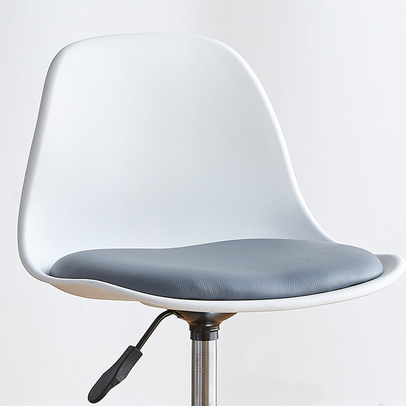 Contemporary Style Liftable Bar-stool Plastic Counter Bar Stool with Metal Legs Clearhalo 'Bar Furniture' 'Bar Stools' 'bar_stools' 'furn' 'furn_bar_stools' 'Furniture' 'furniture_bar_stools' 'Kitchen & Dining Furniture' 4977493