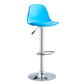 Contemporary Style Liftable Bar-stool Plastic Counter Bar Stool with Metal Legs Blue 1 Piece Counter Stool (23.5"H) Clearhalo 'Bar Furniture' 'Bar Stools' 'bar_stools' 'furn' 'furn_bar_stools' 'Furniture' 'furniture_bar_stools' 'Kitchen & Dining Furniture' 4977504