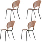 Modern 1/4/5/7 Pieces Dining Set Round Stone Dining Table for Dining Room 4 Wood Chairs Clearhalo 'Dining Room Sets' 'Dining Tables & Seating' 'dining_room_set' 'furn' 'furn_dining_room_set' 'Furniture' 'furniture_dining_room_set' 'Kitchen & Dining Furniture' 4977559