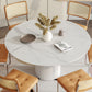 Modern 1/4/5/7 Pieces Dining Set Round Stone Dining Table for Dining Room Clearhalo 'Dining Room Sets' 'Dining Tables & Seating' 'dining_room_set' 'furn' 'furn_dining_room_set' 'Furniture' 'furniture_dining_room_set' 'Kitchen & Dining Furniture' 4977565