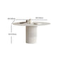 Modern 1/4/5/7 Pieces Dining Set Round Stone Dining Table for Dining Room Clearhalo 'Dining Room Sets' 'Dining Tables & Seating' 'dining_room_set' 'furn' 'furn_dining_room_set' 'Furniture' 'furniture_dining_room_set' 'Kitchen & Dining Furniture' 4977568