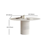 Modern 1/4/5/7 Pieces Dining Set Round Stone Dining Table for Dining Room Clearhalo 'Dining Room Sets' 'Dining Tables & Seating' 'dining_room_set' 'furn' 'furn_dining_room_set' 'Furniture' 'furniture_dining_room_set' 'Kitchen & Dining Furniture' 4977568