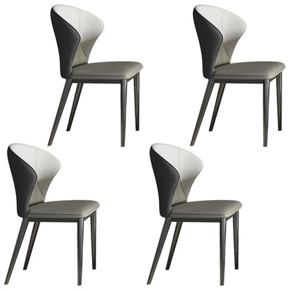 Contemporary 1/4/5/7 Pieces Dining Set Sintered Stone Dining Room Set 4 Grey Chairs Clearhalo 'Dining Room Sets' 'Dining Tables & Seating' 'dining_room_set' 'furn' 'furn_dining_room_set' 'Furniture' 'furniture_dining_room_set' 'Kitchen & Dining Furniture' 4977593