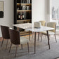 Nordic Dining Set 1/4/5 Pieces Sintered Stone Dining Table with Leather Chairs Clearhalo 'Dining Room Sets' 'Dining Tables & Seating' 'dining_room_set' 'furn' 'furn_dining_room_set' 'Furniture' 'furniture_dining_room_set' 'Kitchen & Dining Furniture' 4977616