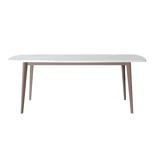 Nordic Dining Set 1/4/5 Pieces Sintered Stone Dining Table with Leather Chairs Clearhalo 'Dining Room Sets' 'Dining Tables & Seating' 'dining_room_set' 'furn' 'furn_dining_room_set' 'Furniture' 'furniture_dining_room_set' 'Kitchen & Dining Furniture' 4977617