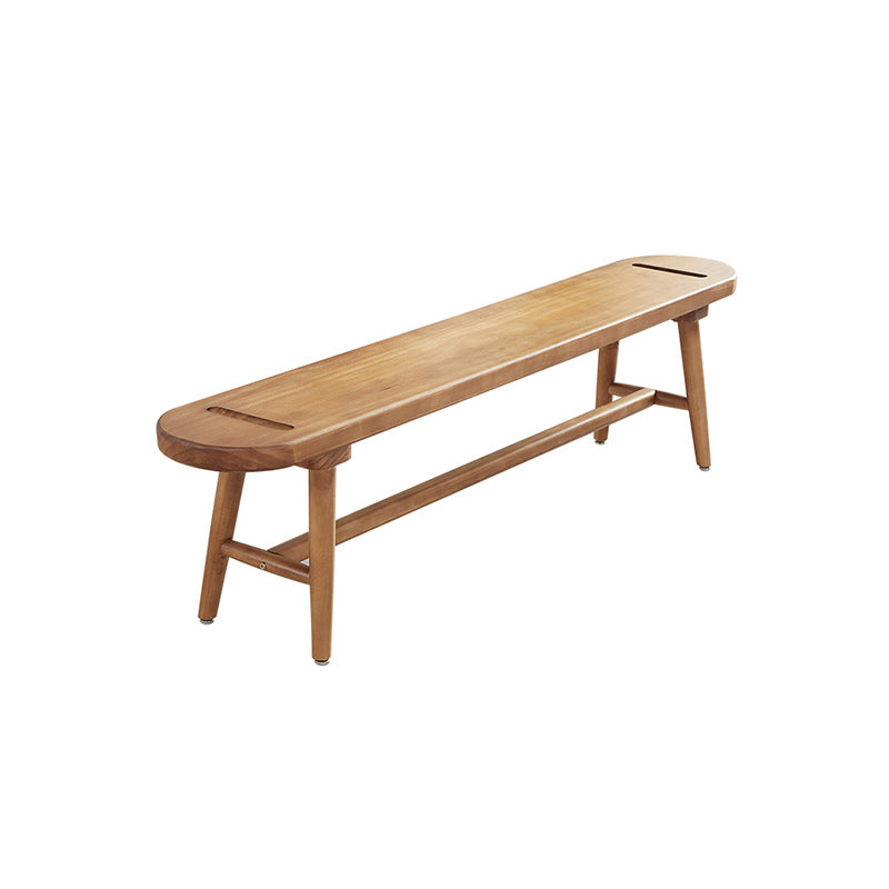 Modern 1/2/4/5 Pieces Dining Bench Set Rectangle Pine Wood Dining Table for Kitchen Wood Bench 55"L x 12"W Clearhalo 'Dining Room Sets' 'Dining Tables & Seating' 'dining_room_set' 'furn' 'furn_dining_room_set' 'Furniture' 'furniture_dining_room_set' 'Kitchen & Dining Furniture' 4977631