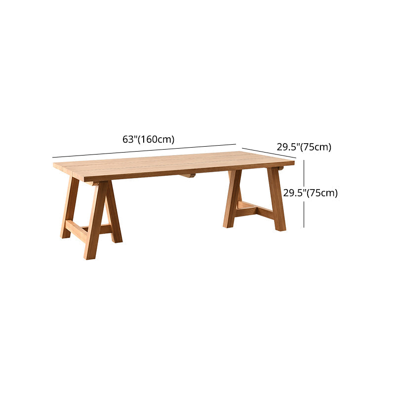 Modern 1/2/4/5 Pieces Dining Bench Set Rectangle Pine Wood Dining Table for Kitchen Clearhalo 'Dining Room Sets' 'Dining Tables & Seating' 'dining_room_set' 'furn' 'furn_dining_room_set' 'Furniture' 'furniture_dining_room_set' 'Kitchen & Dining Furniture' 4977645