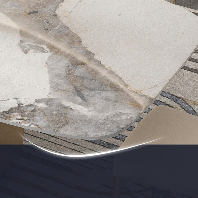 Designer Style 1/2/4/5/6/9 Pieces Dining Set Sintered Stone Dining Table Set Clearhalo 'Dining Room Sets' 'Dining Tables & Seating' 'dining_room_set' 'furn' 'furn_dining_room_set' 'Furniture' 'furniture_dining_room_set' 'Kitchen & Dining Furniture' 4977659